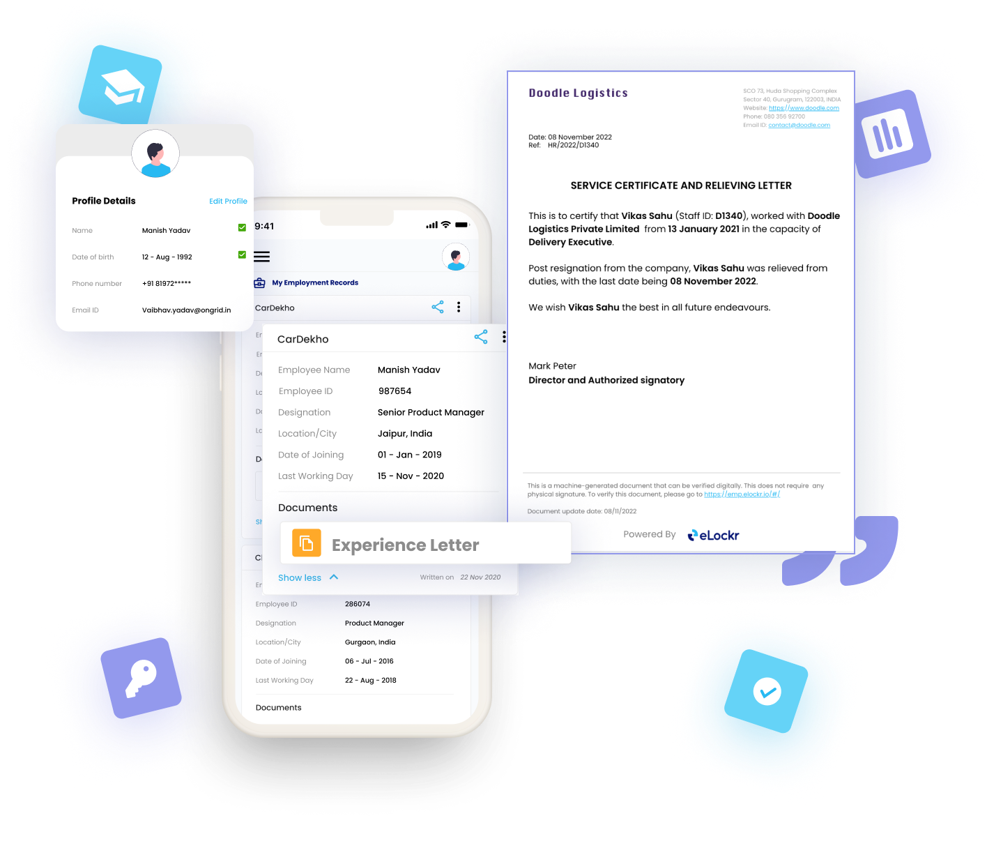 Candidate interface eLockr